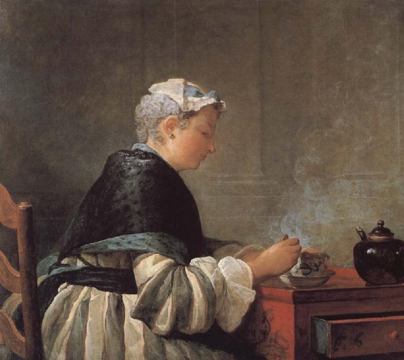 Jean Baptiste Simeon Chardin Tea lady Sweden oil painting art
